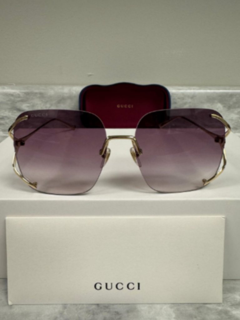 Gucci | New | 0646s | 0646s - 003 | Gold - Baby Blue | Gradient Violet